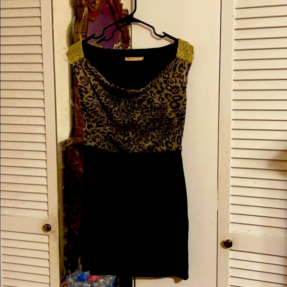 Black short dress